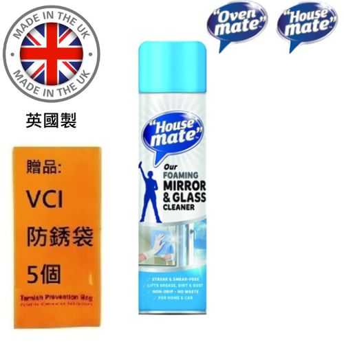 【英國清潔好夥伴】鏡面玻璃泡沫清潔劑 400ml (HM20100-R) 玻璃、窗戶及鏡面有效清潔