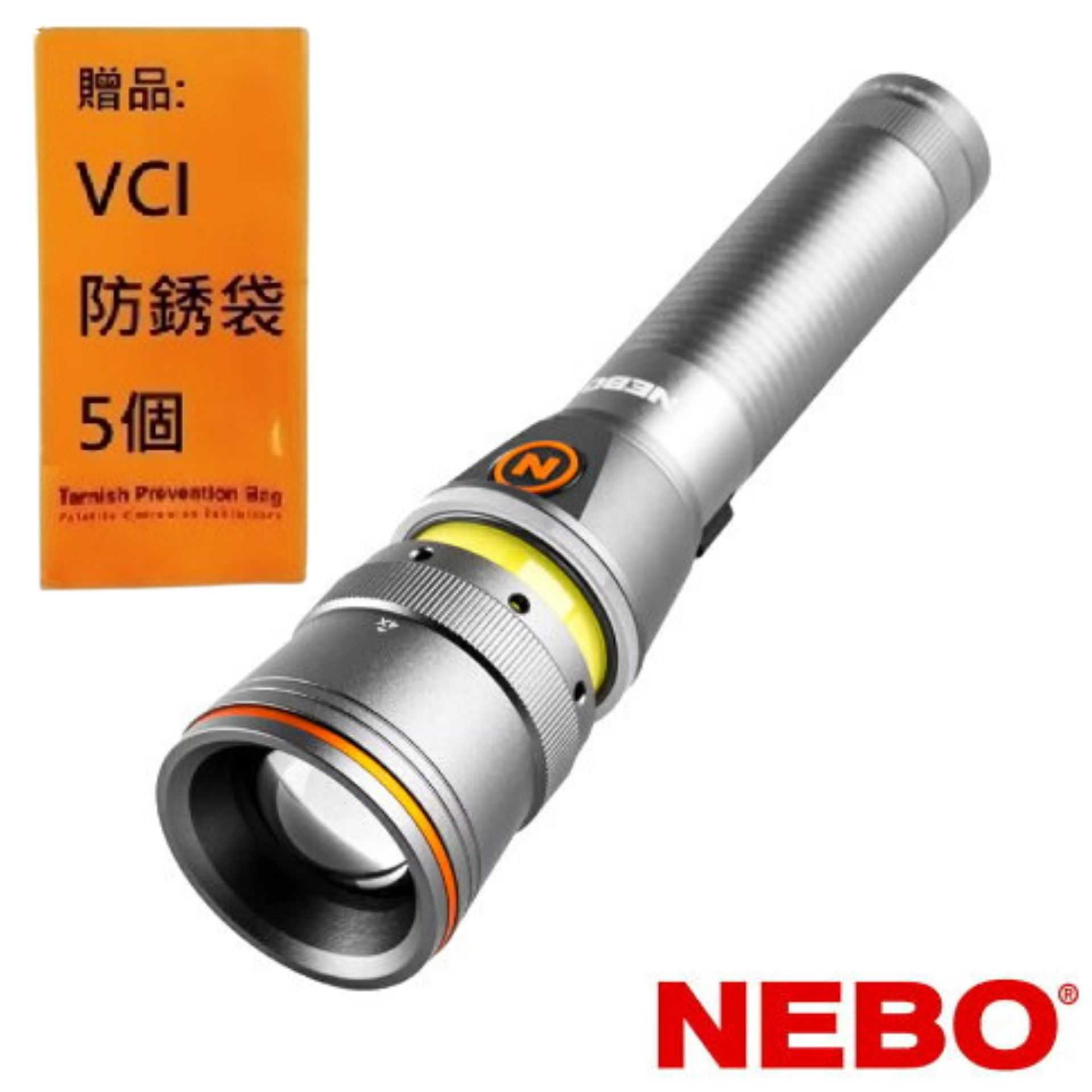 【NEBO】富蘭克林 旋轉兩用手電筒-USB充電 400流明 IPX4 NEB-WLT-0024-G 轉開式360度工作