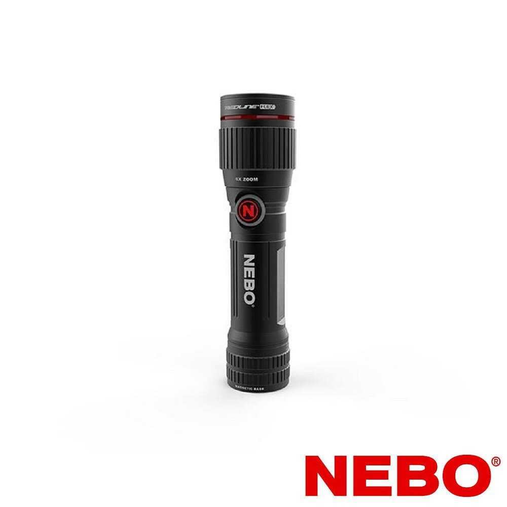 【NEBO】Redline Flex Bright Ideas 超強光6段變焦彈性供電技術手電筒 陽極氧化航太級電鍍鋁外