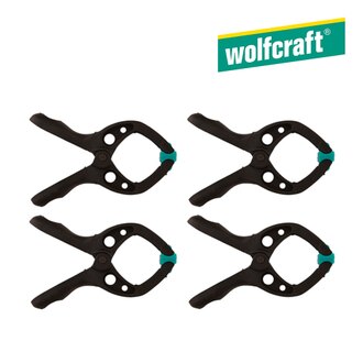 【Wolfcraft】迷你快速夾 -30mm -4入 3432000 提供良好的夾持力