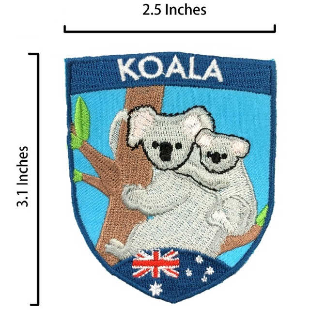 澳洲 無尾熊 KOALA PATCＨ電繡士氣章 貼章 補丁貼 燙布貼 徽章