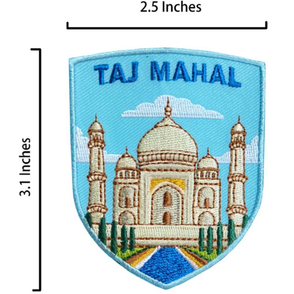 泰姬瑪哈陵立體冰箱貼+印度 泰姬瑪哈陵背膠補丁【2件組】磁鐵冰箱貼 可愛磁鐵 立體磁鐵 造型立體磁鐵 交換禮物 磁鐵