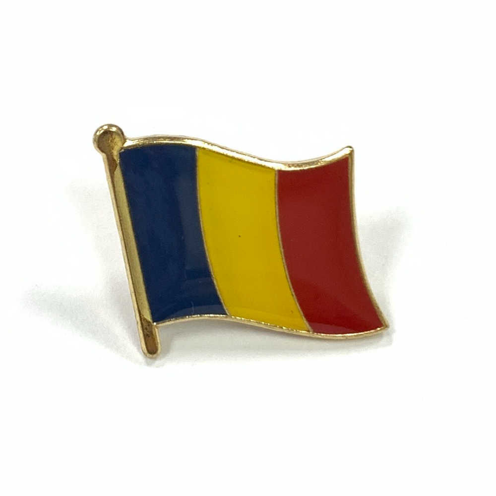 Romania 羅馬尼亞 國旗國旗紀念別針 國徽胸徽 遊學出國 國家胸徽 國旗配飾 國家徽章 愛國