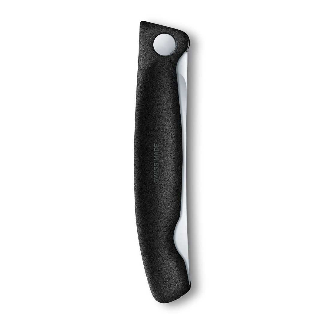 瑞士 VICTORINOX 維氏 折疊式番茄刀 Swiss Classic 野餐刀 黑色(6.7833.FB)