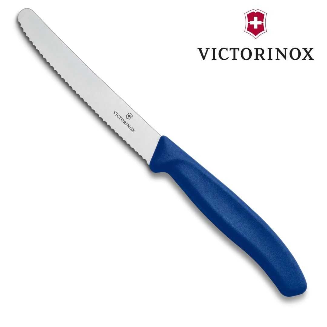 瑞士 VICTORINOX 維氏 Swiss Classic 蔬果廚刀及餐刀 蔬果刀 VICT-6.7832 藍色