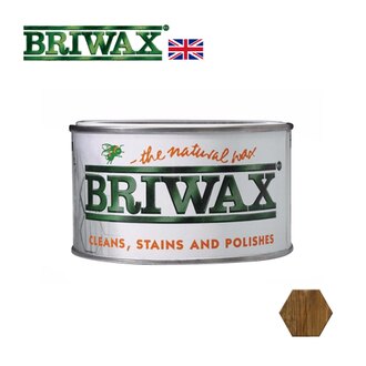 【英國Briwax】拋光上色蠟-黑橡木色 370g 輕輕一抹迅速上色