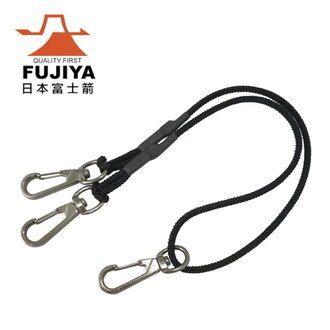 【日本Fujiya富士箭】工具安全吊繩 三吊扣-3KG 黑 FSC-3SW-BK