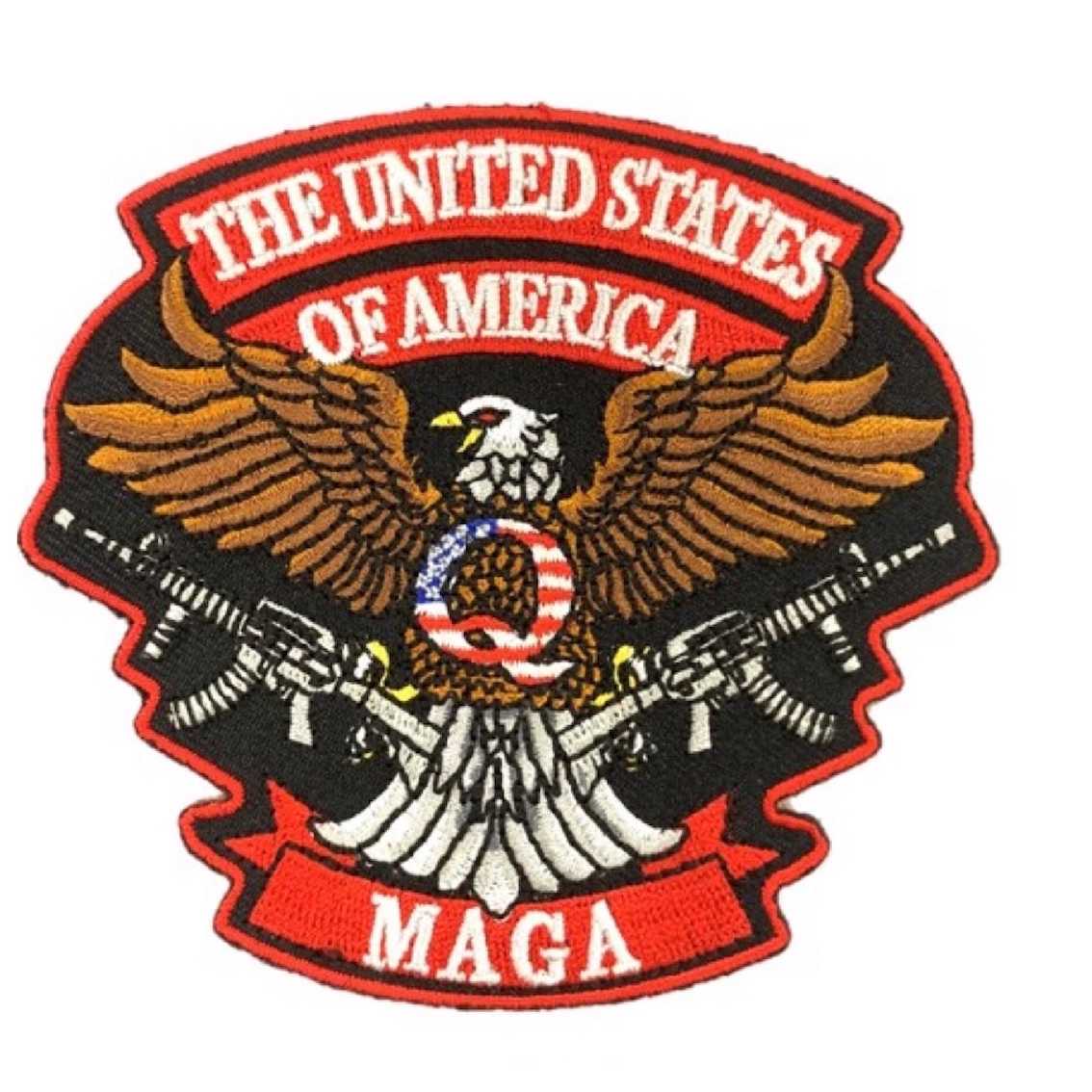 美國 愛國老鷹 MAGA PATCH 讓美國再次偉大 刺繡袖標 布標 布貼 補丁 貼布繡 臂章