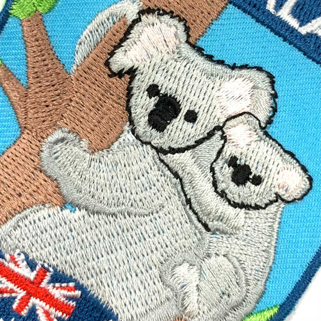 澳洲 無尾熊 KOALA PATCＨ電繡士氣章 貼章 補丁貼 燙布貼 徽章