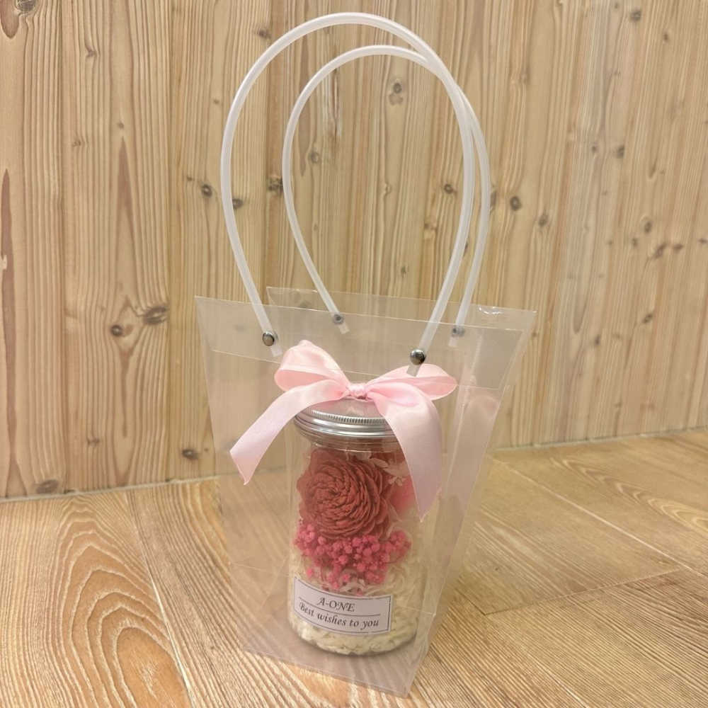 【A-ONE】畢業花罐 太陽玫瑰通草花束 乾燥花花束 粉兔尾草 永生花束 繡球花 許願花瓶 香皂花 浮游花 擴香小花束