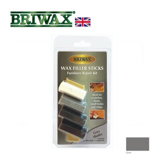 【英國Briwax】木製品補色修復棒-灰色系 顏色可以混合