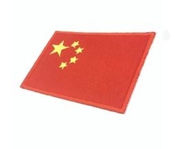 China 中華人民共和國 Flag Patch識別章 熨燙士氣章 電繡燙布貼紙 熨燙胸章 布標 熨斗背膠補丁1入