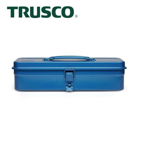 【Trusco】經典單層工具箱（中）-鐵藍 T-320 經典工具箱