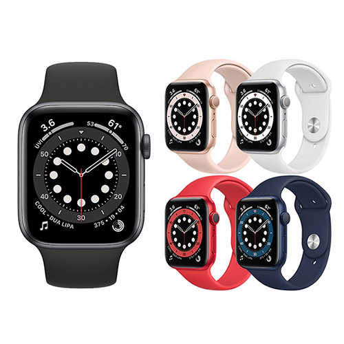 輪播商品：Apple Watch Series 6 (GPS) 44mm 鋁金屬錶殼搭配運動型錶帶