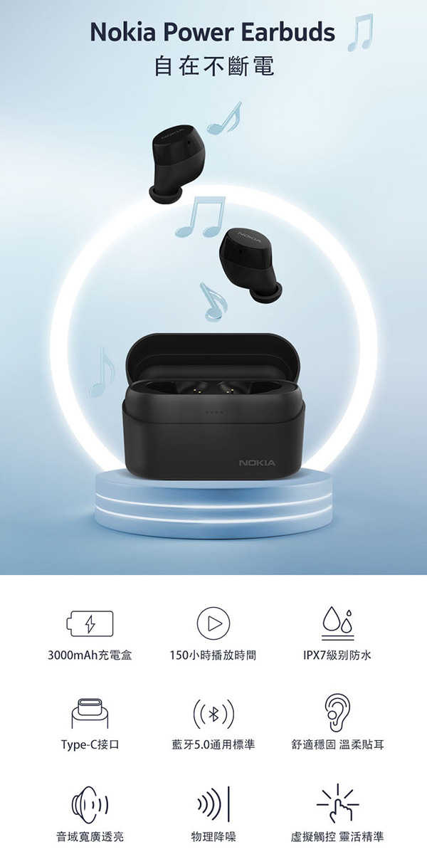 Nokia Power Earbuds 真無線藍牙耳機BH-605