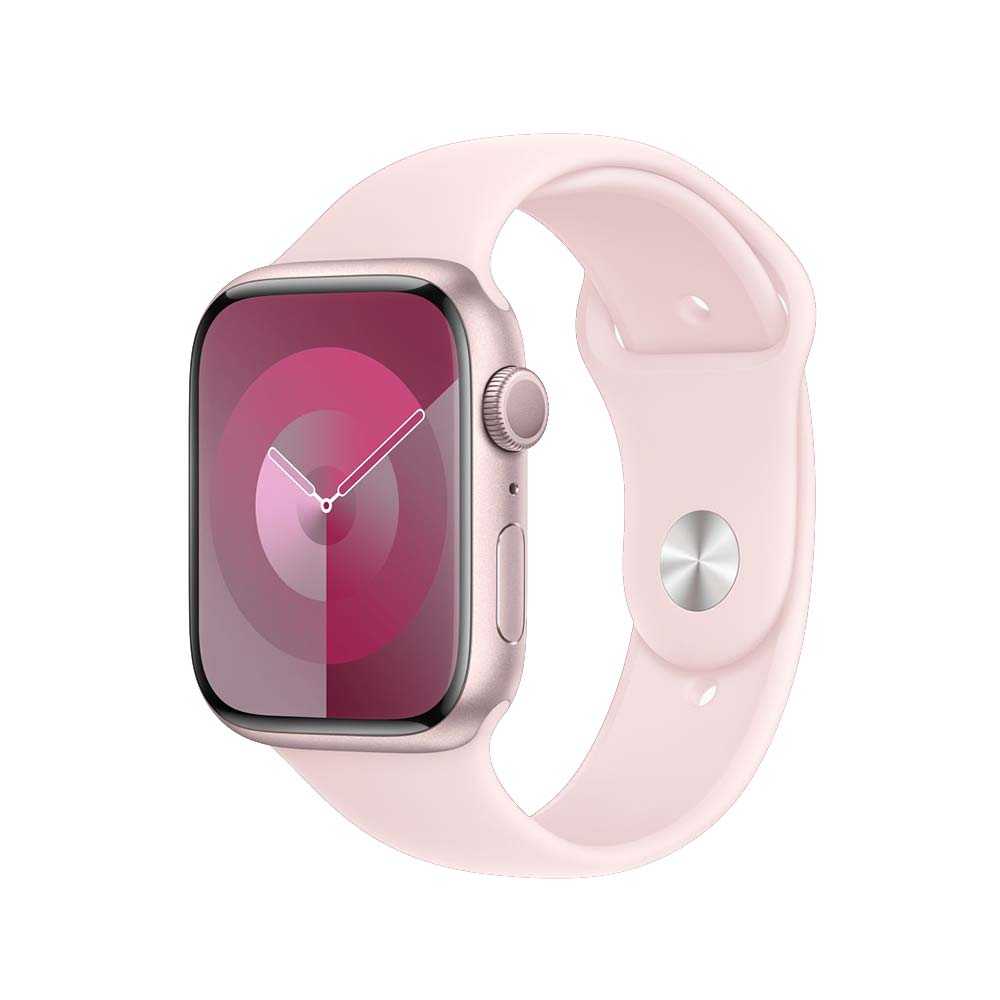 Apple Watch Series 9 (GPS版) 45mm鋁金屬錶殼搭配運動型錶帶-M/L