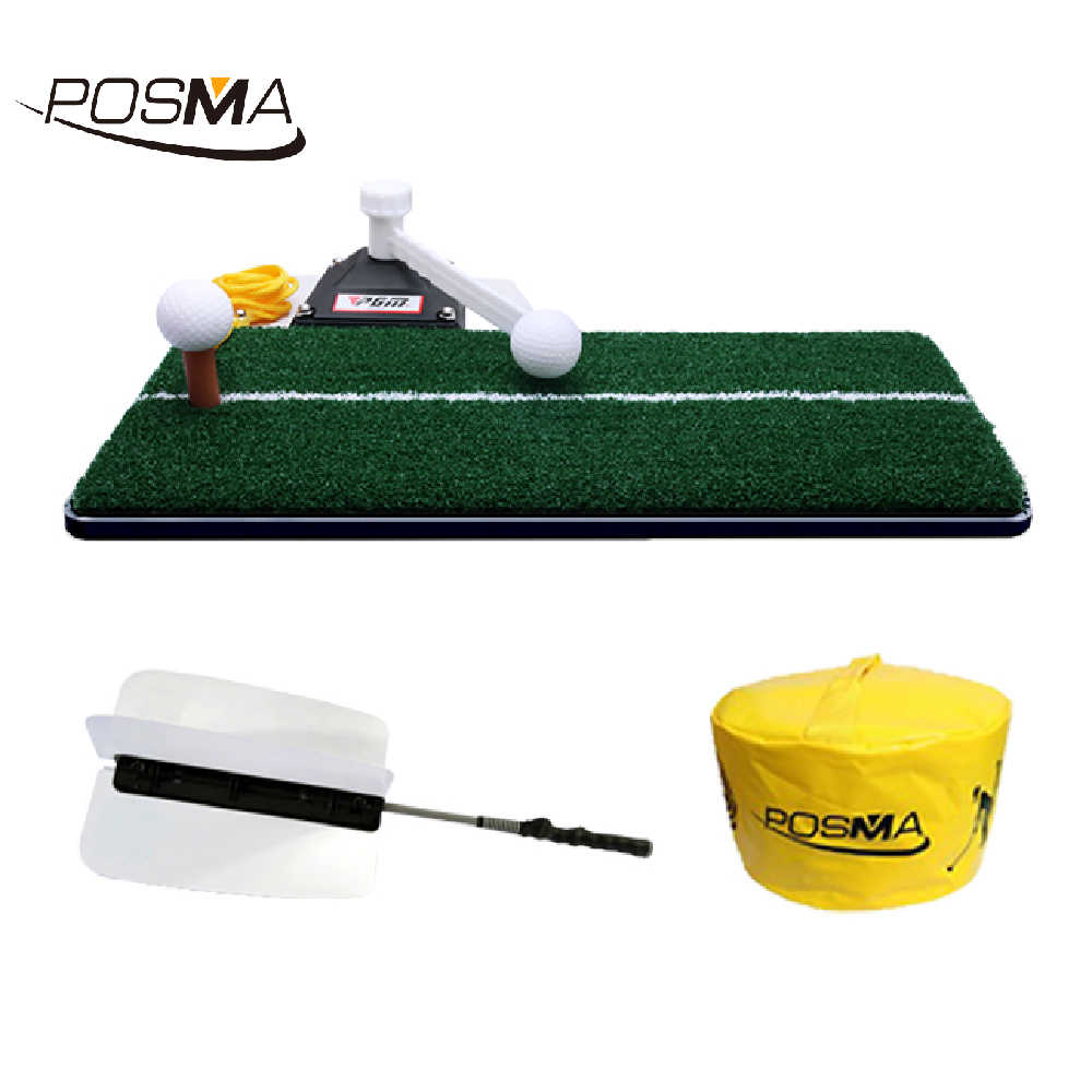 Posma ST070BLK66 高爾夫室內揮桿黑底練習器+揮桿訓練扇 揮桿套組