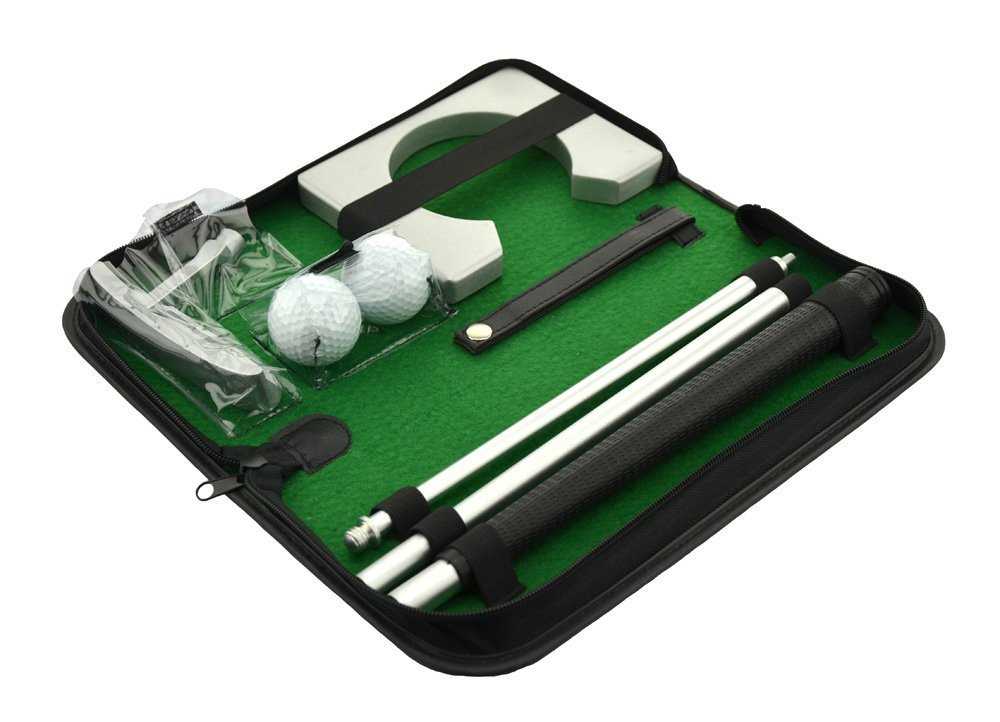 Posma PG020B 高爾夫推桿練習套組-鋁製球桿+2款塑料推桿果嶺盤