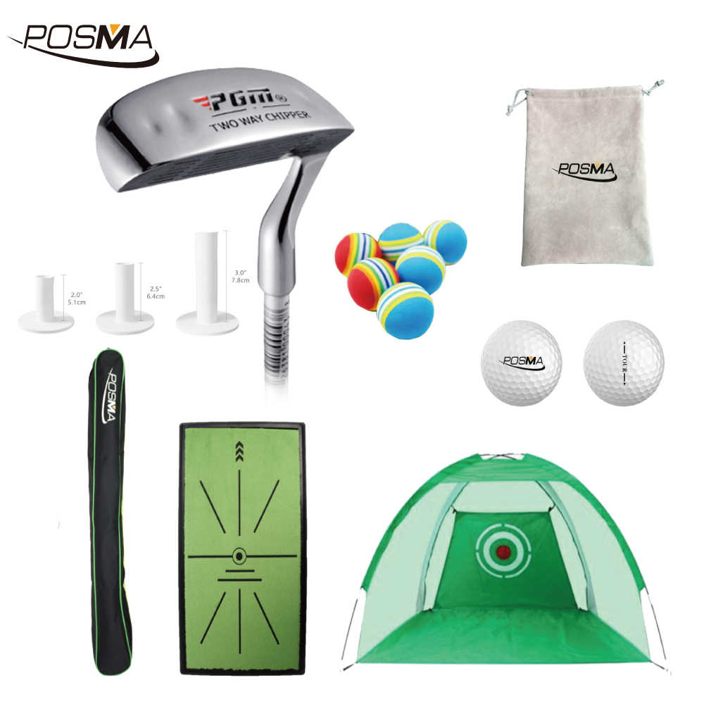 POSMA GPT06A 高爾夫雙向切桿 切桿 推桿 訓練組合 送絨布束口袋