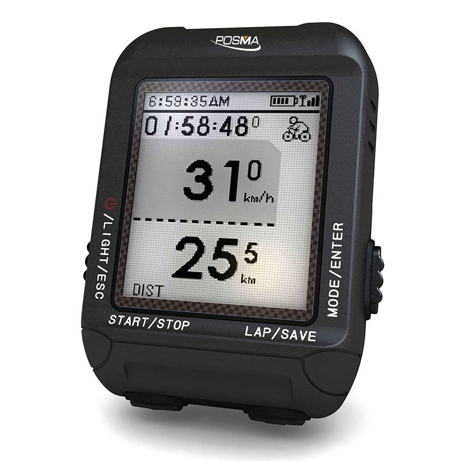 POSMA GPS自行車運動車錶 搭 戶外運動運動健身踏頻感測器 D3+BCB20