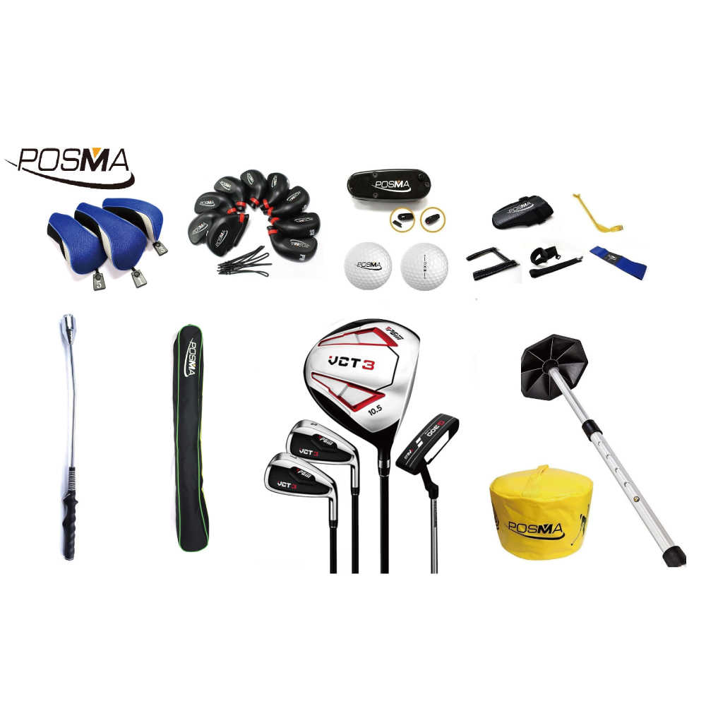 Posma 男士高爾夫半套桿 揮桿 推桿 訓練套組 送輕便球桿袋MGCS31GS4A1