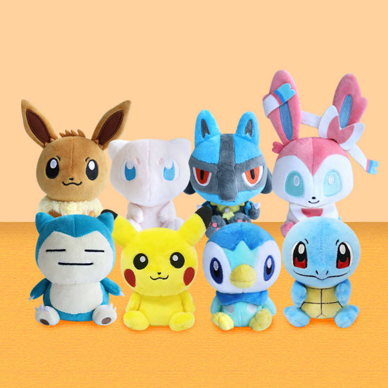 韓國正版授權神奇寶貝 精靈寶可夢Pokemon 皮卡丘/卡比獸/仙子伊布/伊步/路卡利歐/波加曼/傑尼龜-娃娃吊飾