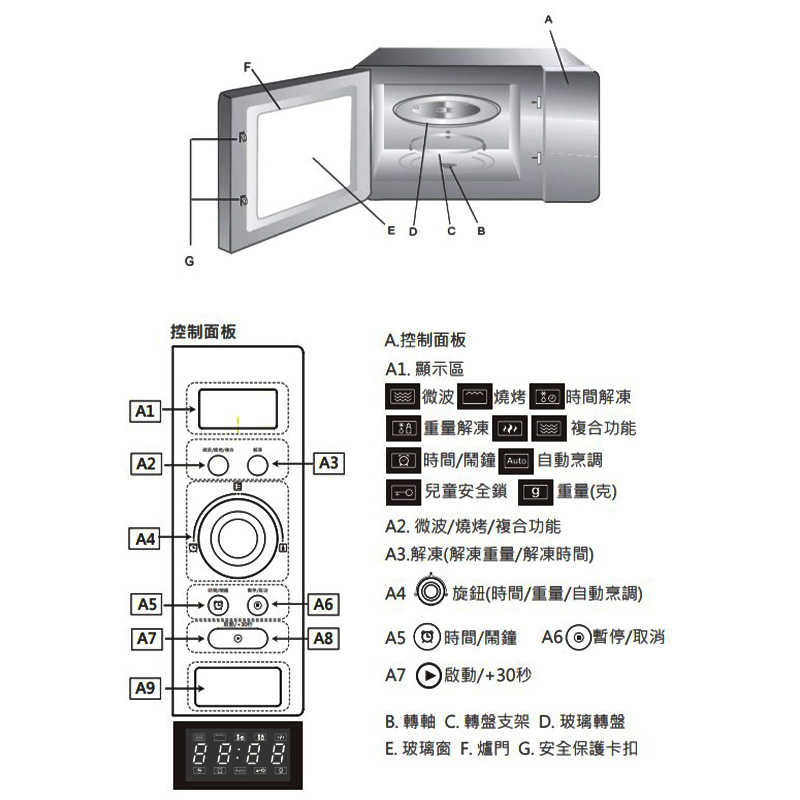 喜特麗【JT-EB102】38.8cm嵌入式變頻微波烤箱