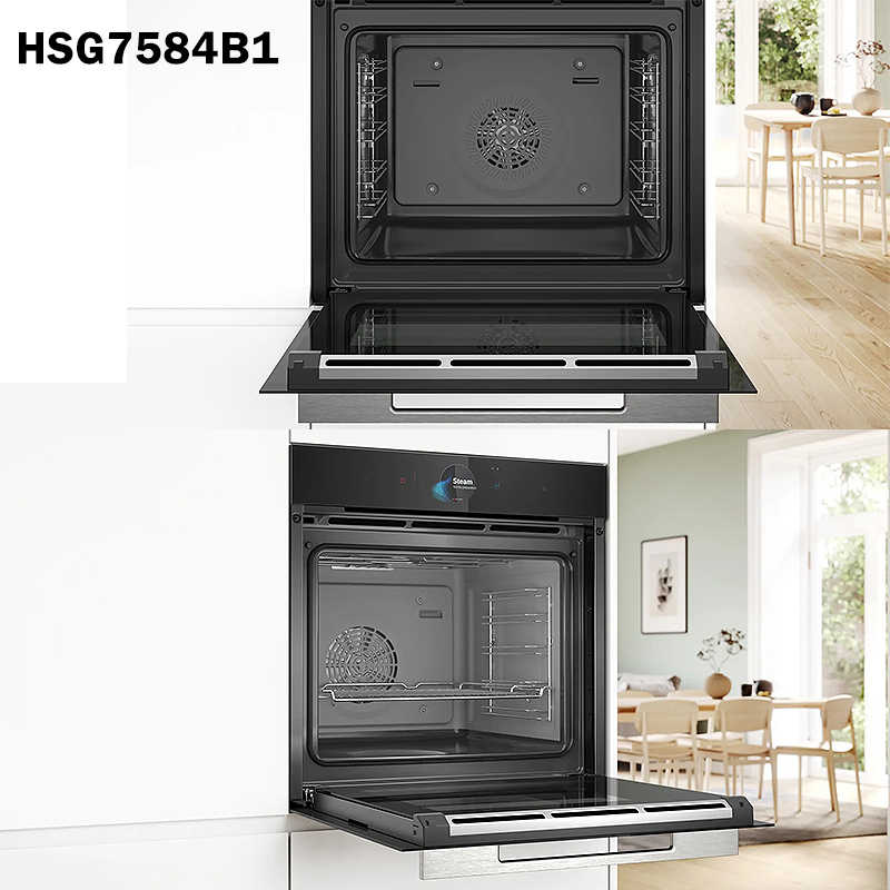 BOSCH【HSG7584B1】71L 極緻黑 蒸烤爐(含標準安裝)