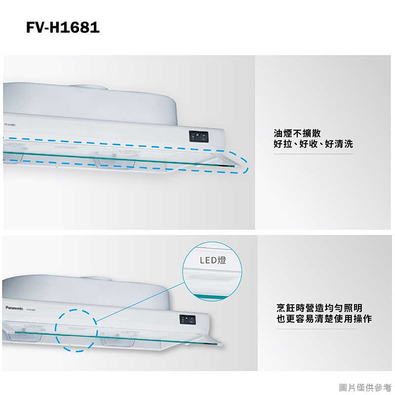 Panasonic國際家電【FV-H1681】80公分隱藏式排油煙機(含全台安裝)