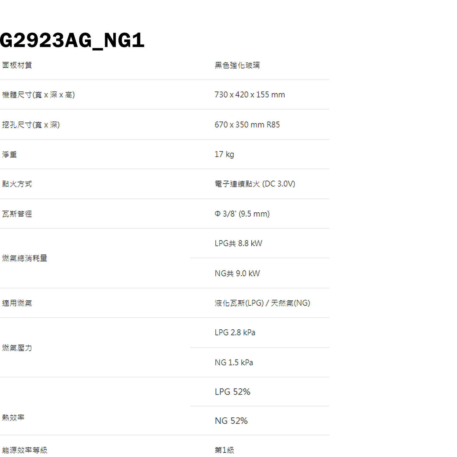 櫻花【G2923AG_NG1】聚熱焱雙炫火二口玻璃檯面爐(天然氣)(含全台安裝)
