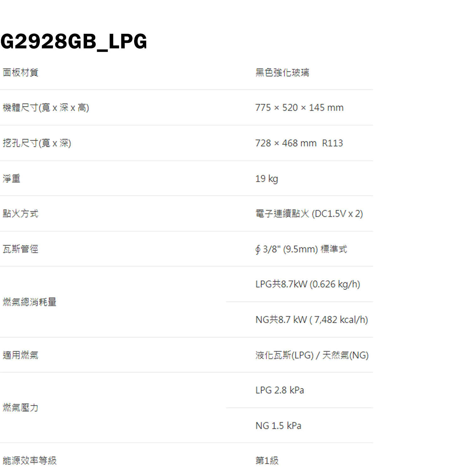櫻花【G2928GB_LPG】大檯面智能雙炫火二口玻璃檯面爐 瓦斯爐 左空燒 桶裝瓦斯(全台安裝)