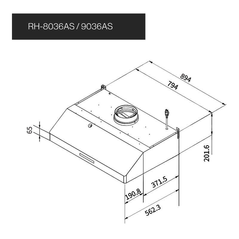 林內【RH-9036AS】深罩式蒸氣水洗排油煙機90cm (含全台安裝)