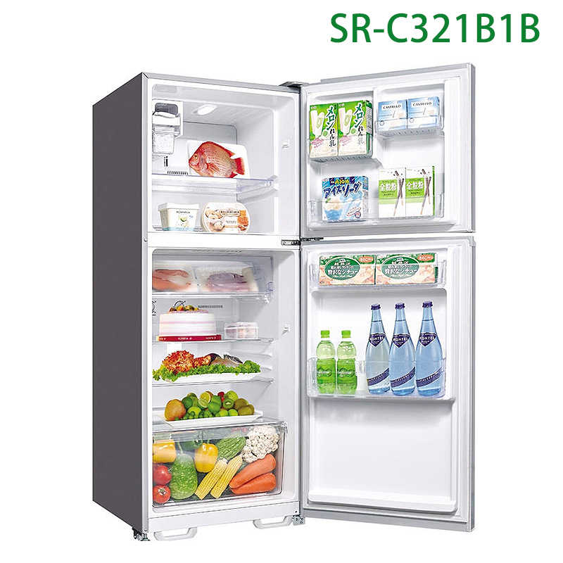 SANLUX台灣三洋【SR-C321B1B】321公升雙門定頻電冰箱(大蔬果室)(標準安裝)