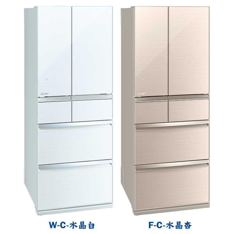 MITSUBISH三菱電機【MR-WX47LF-F-C】472公升鏡面美型系列 六門一級變頻冰箱(水晶杏)(含標準安裝)