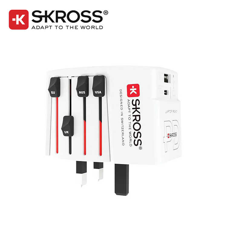 【94號鋪】瑞士Skross 65W Type-C/USB PD 旅行萬國插頭氮化鎵充電器(1A1C)