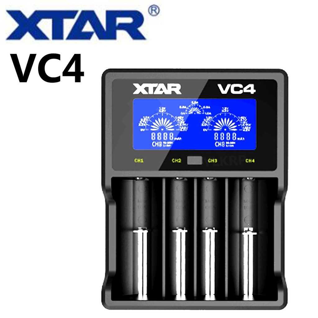 XTAR 智能充電器 VC4 智能電池充電器 四槽充電器