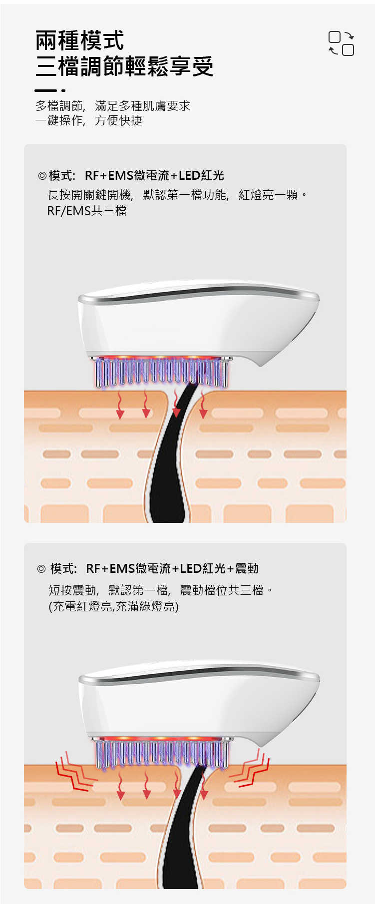 RF微電流護理梳