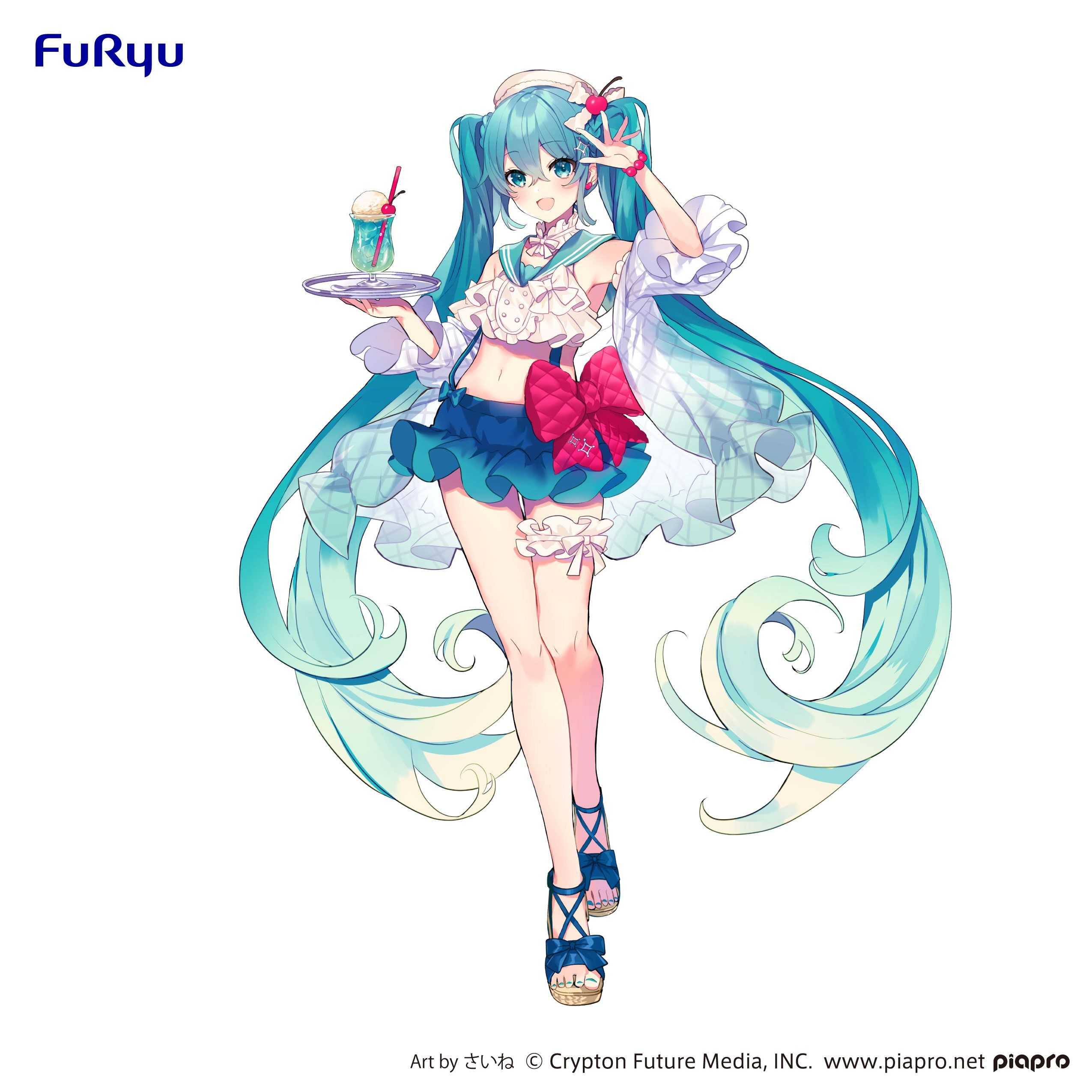 【誥誥玩具箱】現貨 furyu 景品 初音未來 SweetSweets 哈密瓜漂浮汽水Ver