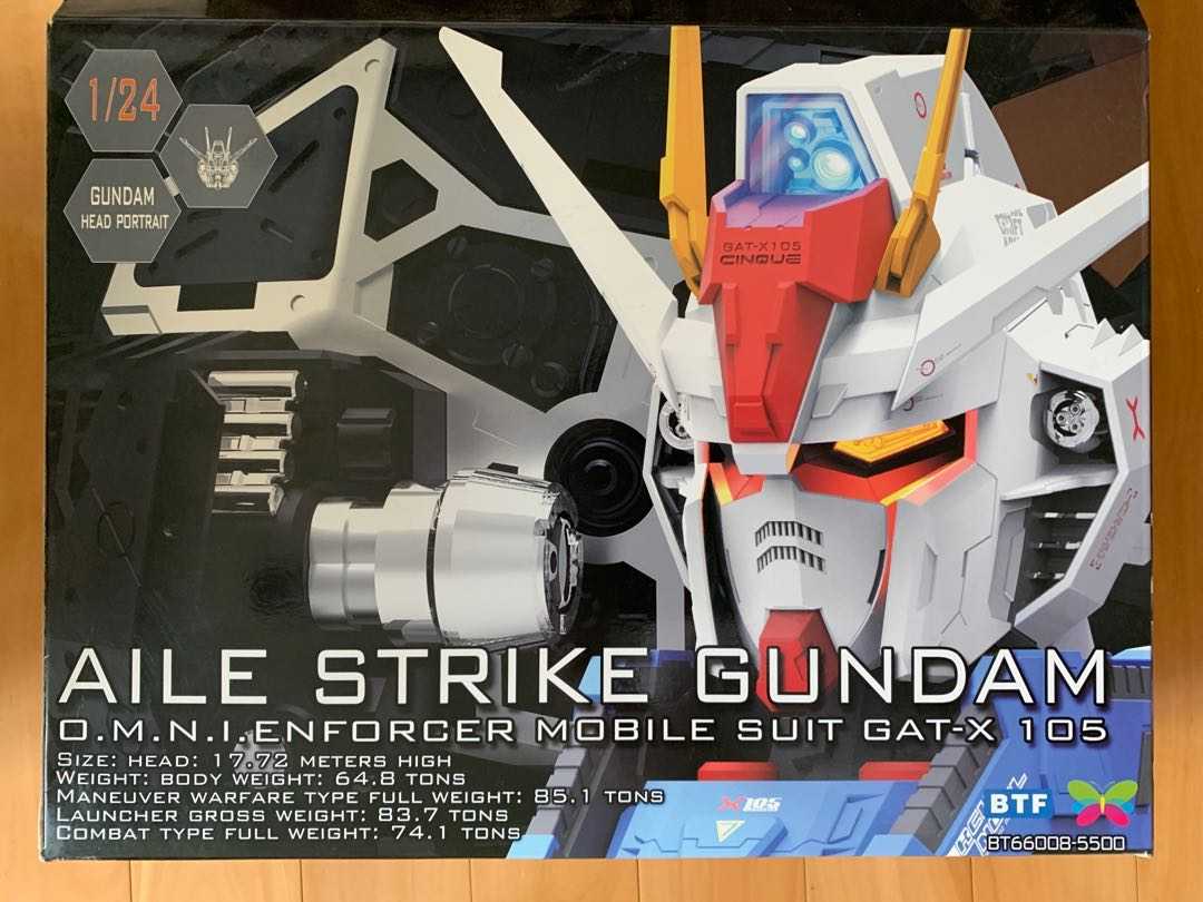 【誥誥玩具箱】現貨 1/24 GAT-X105攻擊鋼彈胸像 GAT-X105 STRIKE GUNDAM BUST