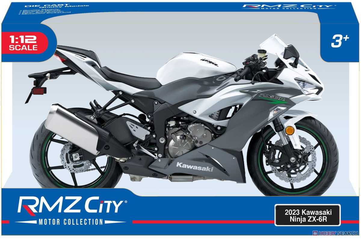 童友社 1 12 2023 Kawasaki Ninja ZX-6R(グレー) ミニカー