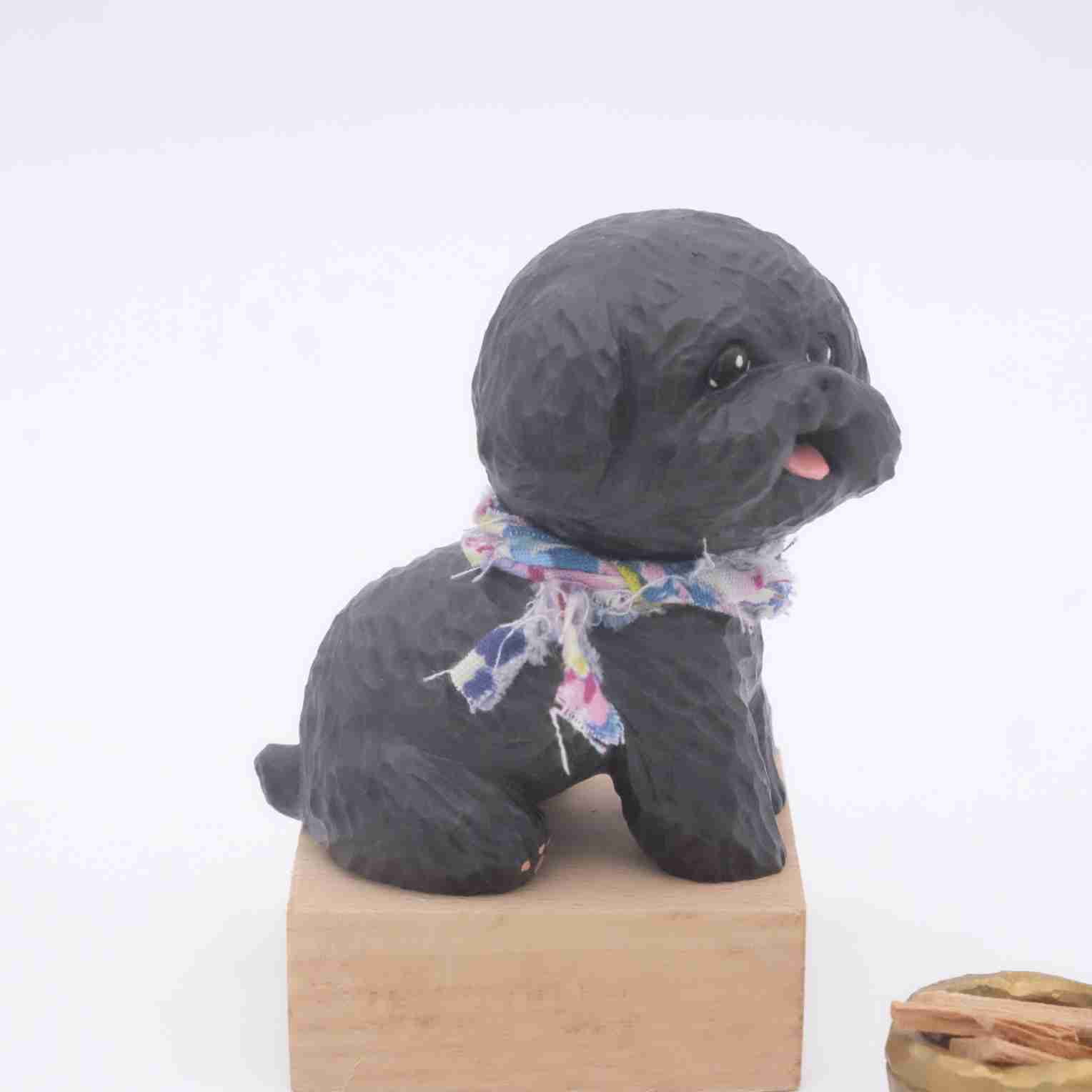 輪播商品：【想寵雕像系列】黑貴賓 