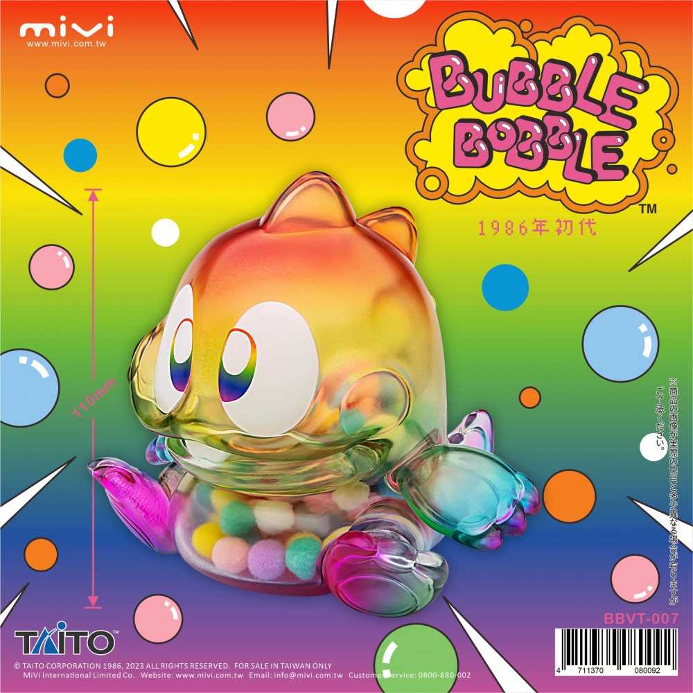 (現貨) MIVI: 1986年初代泡泡龍 搪膠公仔系列 彩虹透明棉球-泡泡龍