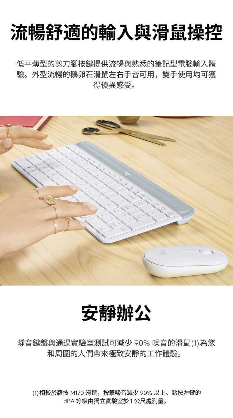 【夯品集】Logitech 羅技 MK470 超薄無線鍵鼠組
