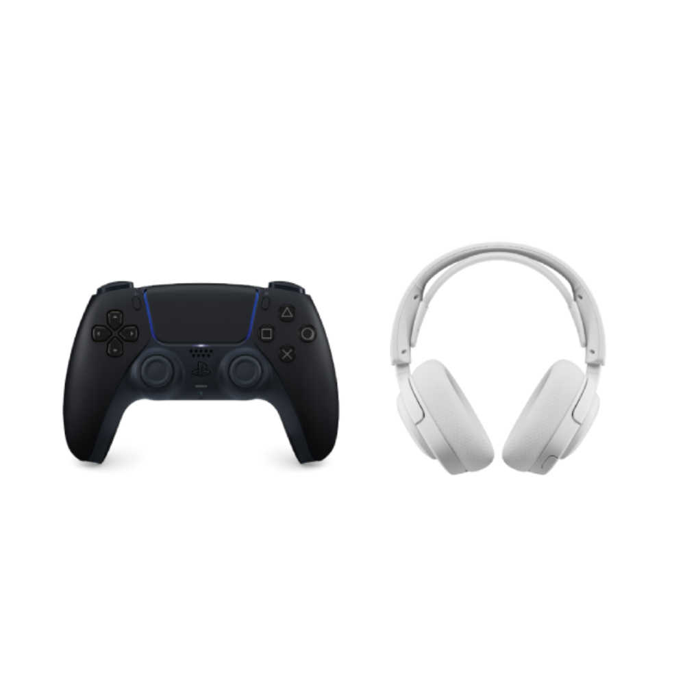 【夯品集】 PS5 DualSense 黑色+賽睿 Arctis Nova 5 白 無線耳機 限量組合