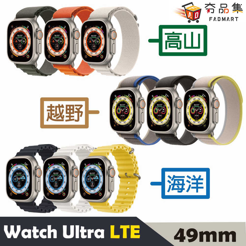 【夯品集】Apple Watch Ultra LTE 49mm 鈦金屬 錶殼 智慧手錶
