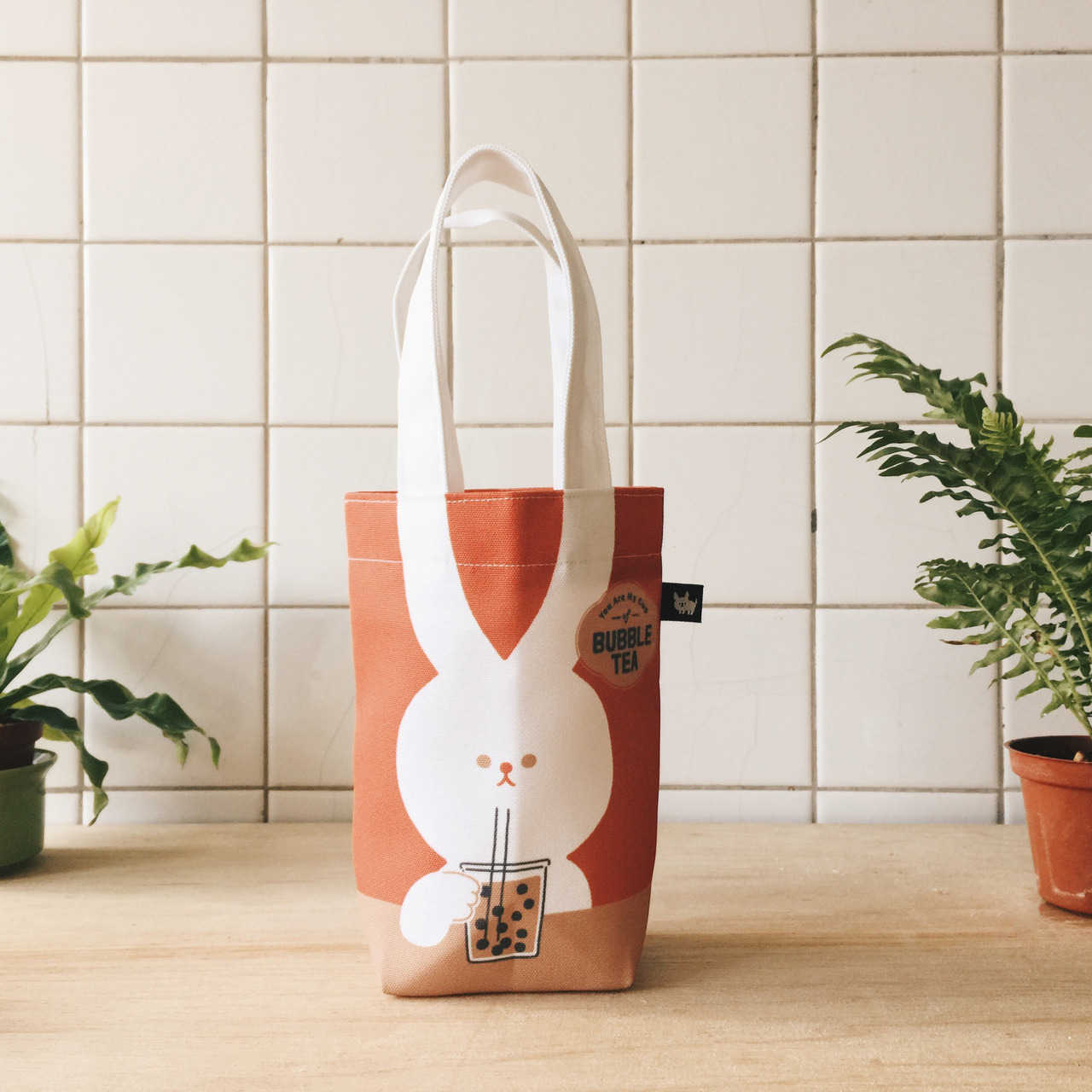 輪播商品：萬用飲料提袋_珍奶白兔