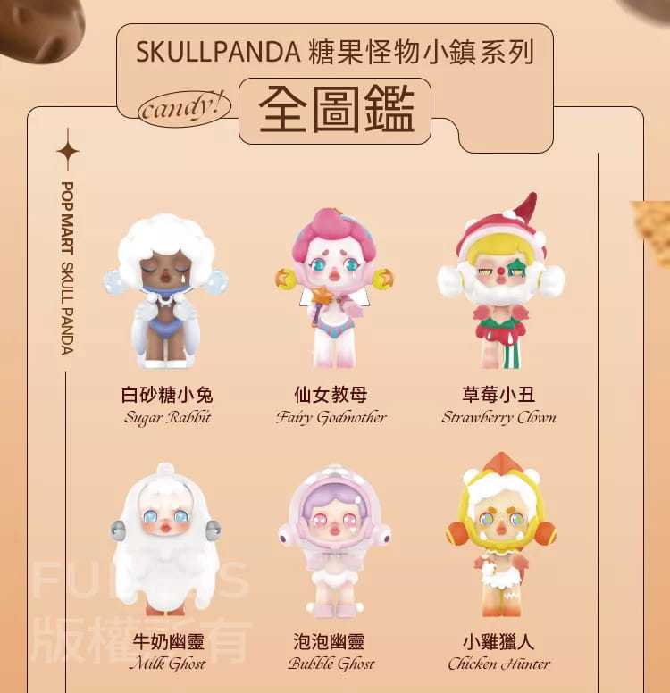 [11月預訂] 泡泡瑪特 POPMART Skullpanda糖果怪物小鎮系列公仔盒玩