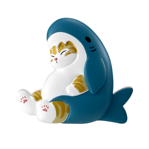 【扭蛋線上抽】日版 BANDAI 貓福珊迪 鯊魚貓 桌上便條夾