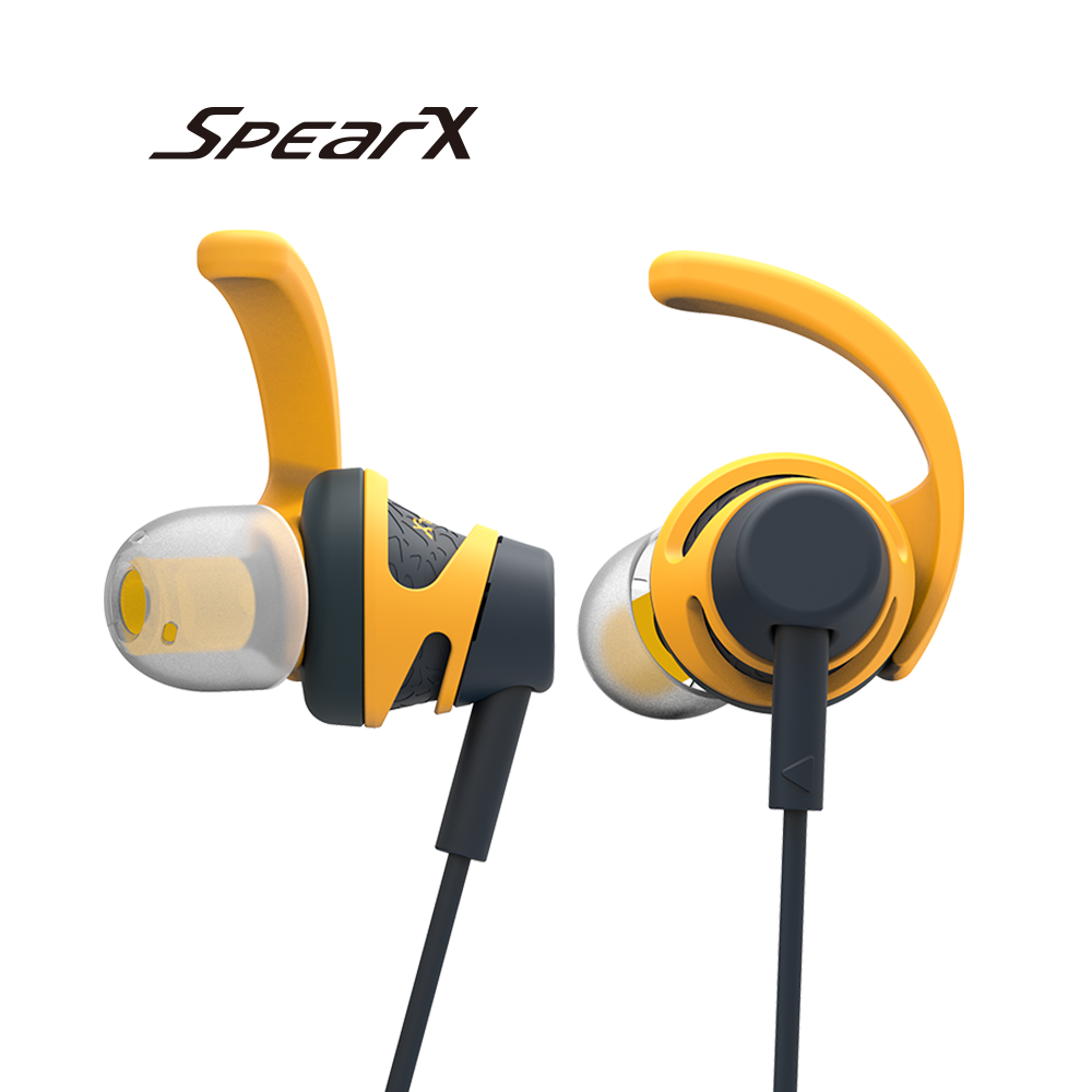SpearX S2 高音質運動耳機-黃色