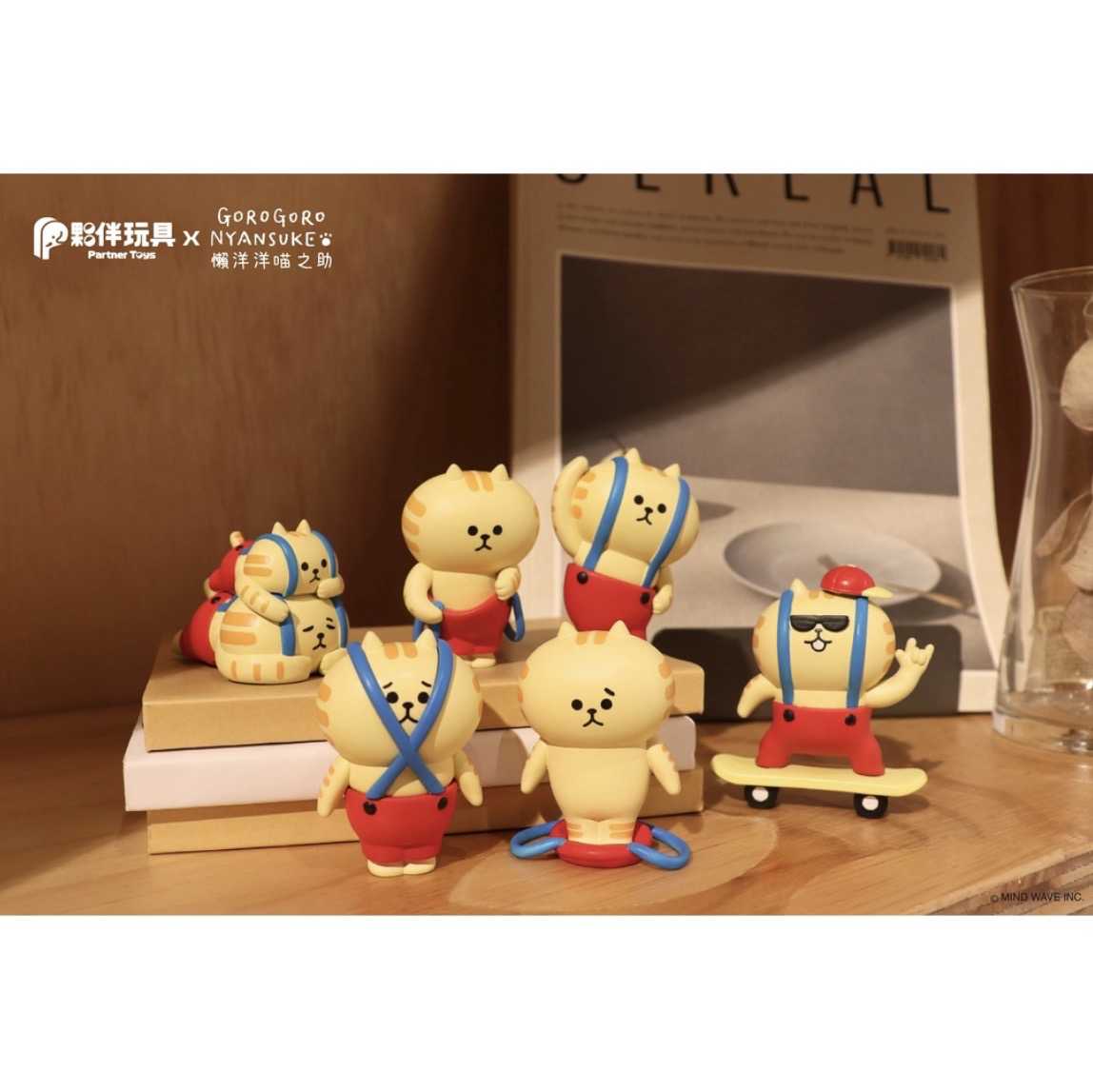 【⚜️FLY OUT⚜️】『現貨』夥伴玩具 轉蛋 扭蛋 懶洋洋喵之助-第二彈 P2懶洋洋 喵之助 插畫家 日本 全6款